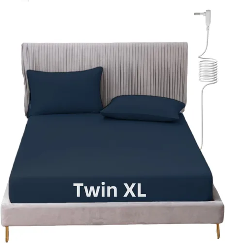 Miniatura 19 de Grounding - Sábana de cama tamaño King con cordón de 15 pies, 90% algodón orgánico + 10% fibra plateada, sábanas conductivas para un mejor sueño