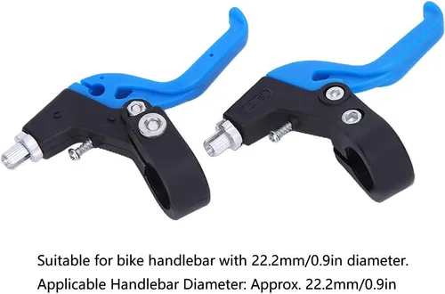 Miniatura 6 de Alomejor Maneta de freno para niños, manillar ergonómico ajustable, 0.874 in/0,9 pulgadas de diámetro del manillar (negro azul)