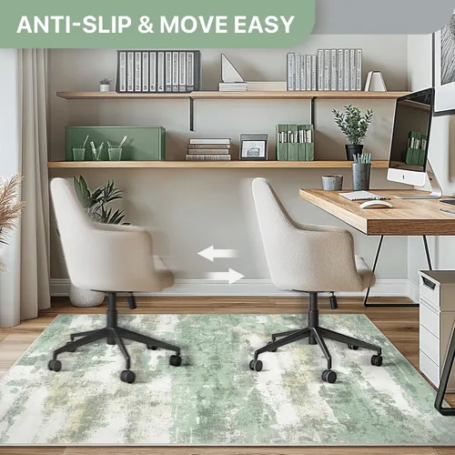 Miniatura 4 de Tapete para silla de oficina para piso de baldosas de madera dura, tapetes abstractos de escritorio de 36" x 48" para silla de oficina sobre sillas