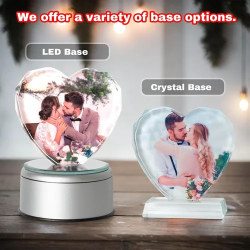 Miniatura 4 de Marco de fotos de cristal 3D personalizado, marco de fotos de cristal con impresión UV personalizado con tu propia foto, regalos personalizados