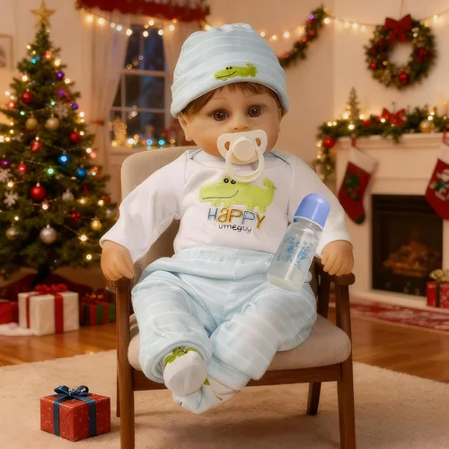 Miniatura 9 de Muñecas de bebé realistas realistas para niña, vinilo de silicona de 16 pulgadas, renacido, vida recién nacida como una niña pequeña en cuerpo suave