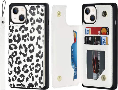 Miniatura 13 de Cavor para iPhone 13 Funda con Tarjetero iPhone 13 Funda Tipo Cartera, para iPhone 13 Funda para Hombres Mujeres, Fundas para iPhone 13 Funda