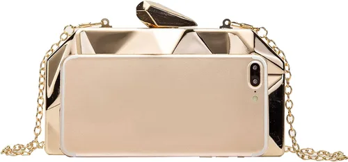 Miniatura 9 de LETODE Women's Elegant Chain Cross-body Bag Metal Hollow Cage Clutch
