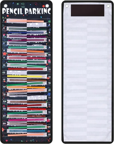 Miniatura 10 de Sabary - Organizador de bolsillo para lápices, dispensador de lápices con gráfico, soporte de bolsillo para lápices en nylon con ojales y tira