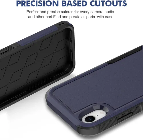 Miniatura 342 de Jeylly Funda para iPhone SE/Funda para iPhone 5S, Exterior de Plástico Duro que Absorbe Golpes + Interior de Silicona de Goma Defensor contra