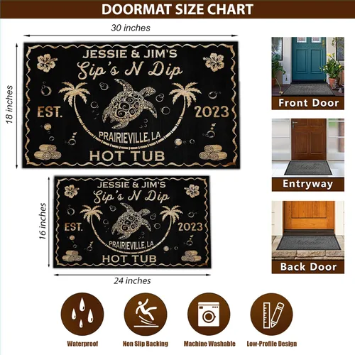 Miniatura 3 de V VIBEPY Decoración personalizada de neón para bañera de hidromasaje, decoración de baño, felpudo de granja, regalo para la familia (01) - 16 x 24