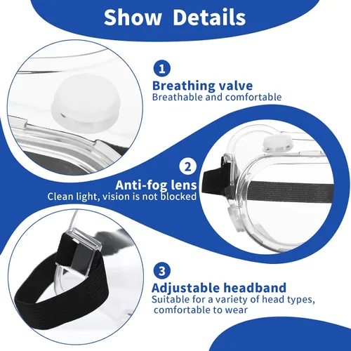 Miniatura 4 de Protector de pestañas y cejas ajustable, gafas de ducha, diseño apto para gafas, perfecto para proteger pestañas postizas