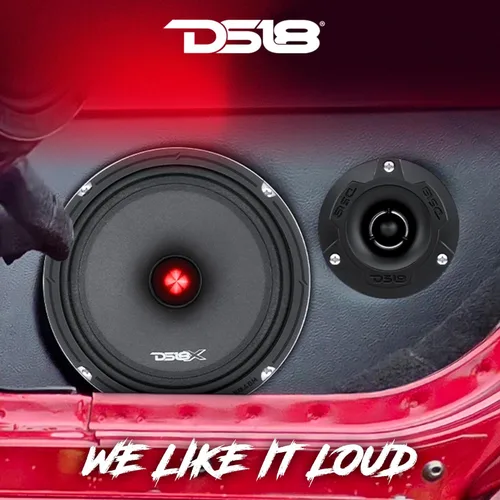 Miniatura 4 de DS18 PRO-X8.4BMPK Paquete completo medio y alto, incluye 2 altavoces de rango medio de 8 pulgadas y 2 tweeter de aluminio Super Bullet de 1 pulgada