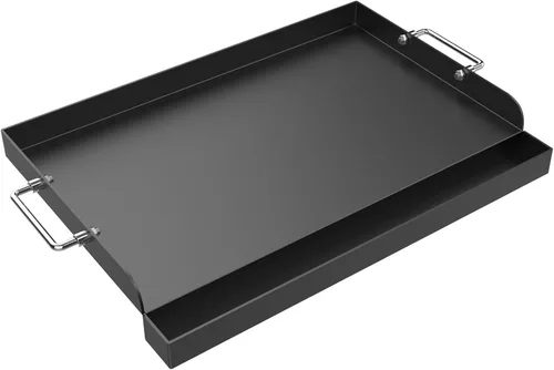 Plancha de 17 x 13 pulgadas para parrilla de gas, placa universal de acero al carbono para estufa de carbón a gas, placa superior plana