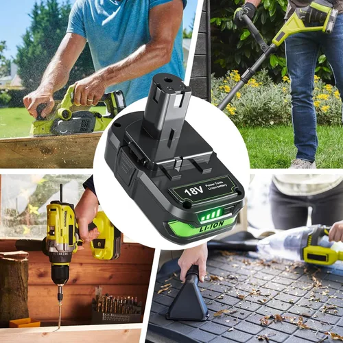 Miniatura 6 de POWTREE Repuesto mejorado de 4.0Ah para batería Ryobi de 18 V y cargador compatible con baterías Ryobi 18V ONE+ P102 P107 P108 P105 P104 P103