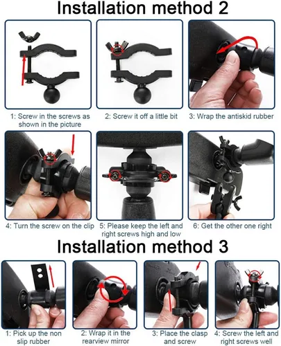 Miniatura 6 de Kakalote Soporte universal para coche - Soporte y soporte para cámaras de salpicadero, se adapta a la mayoría de los modelos (negro)