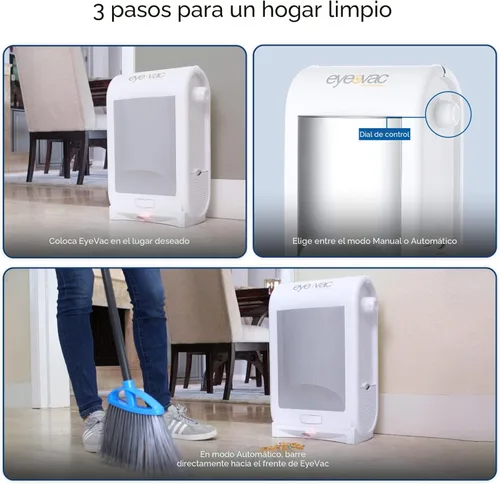 Miniatura 4 de EyeVac Pro Aspiradora sin contacto con recogedor automático - Ultra rápida y potente - Ideal para barrer pelo de mascotas, comida, suciedad