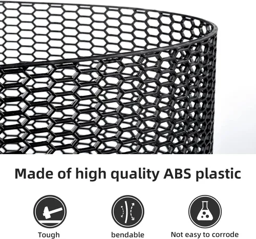 Miniatura 4 de AggAuto - Malla universal de plástico ABS para automóvil, 47 x 16 pulgadas, hexagonal, inserto para parrilla, parachoques, con orificios tipo panal
