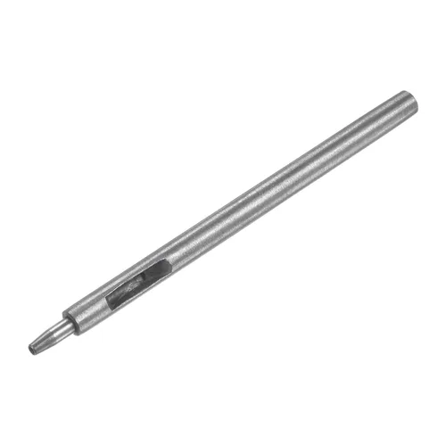Miniatura 3 de HARFINGTON Perforadora de cuero de 0.079 pulgadas, recta, redonda, ojal, remache a presión, fijador para cuero, artesanía, ropa, bolso, cortina