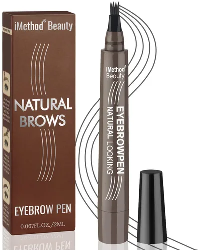 Miniatura 9 de iMethod - Bolígrafo para tatuaje de cejas con técnica actualizada de microblading, maquillaje de cejas de larga duración, resistente al agua y a