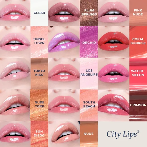 Miniatura 5 de City Beauty City Lips Clear - Brillo de labios voluminizador - Hidrata y volumiza - Voluminizador de labios de alto brillo - Ácido hialurónico