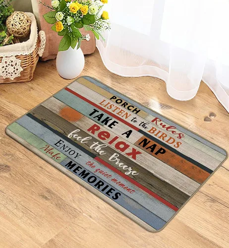 Miniatura 2 de Home Sweet Home Decor Felpudo antideslizante de 17 x 30 pulgadas, divertido tapete para entrada interior, tapete para porche, alfombras de cocina