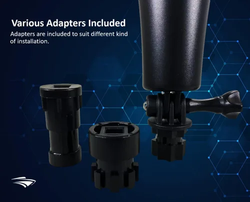 Miniatura 6 de Pactrade Marine Luces de navegación para barcos LED - Luces de navegación rojas y verdes alimentadas por batería para barcos - Adaptador y soportes