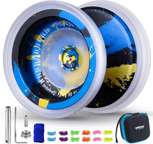 Miniatura 16 de MAGICYOYO Yoyo Sensible para Niños de 8 a 12 años, Paquete de 2 Yoyos, Truco Profesional de Girar con Dedo para Avanzados, Yoyo de Metal de Doble