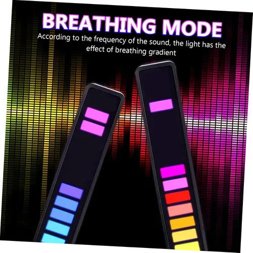Miniatura 8 de DOITOOL 2 unids lámpara de sonido reactiva luces ambientales barras Led s RGB barras TV ambiente ing tiras tiras RGB s acrílico control de voz