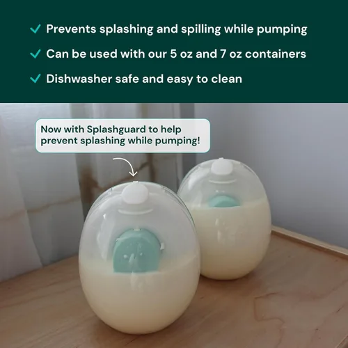 Miniatura 2 de Willow Go - Recipientes de leche reutilizables de 5 onzas con protector contra salpicaduras, para usar con el extractor de leche manos libres Willow