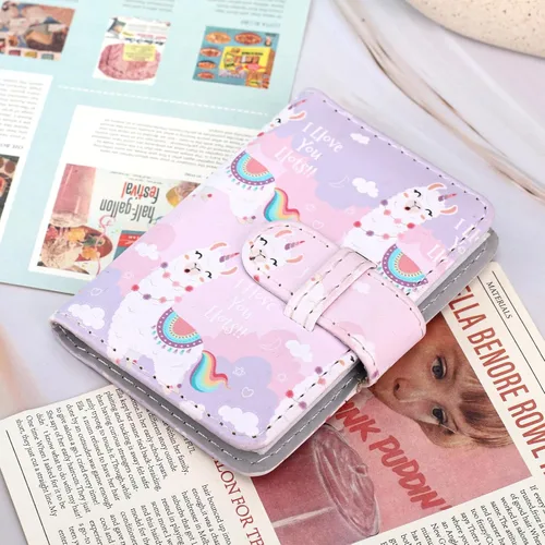 Miniatura 4 de Mini álbum de fotos de 28 bolsillos para mini película, foto de 2x3, tarjeta de fotos Kpop, álbumes cartera libro para Mini 12 11 40 7+ EVO 90 Alpaca