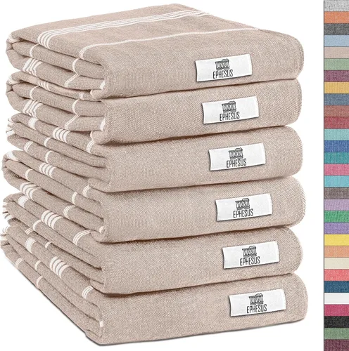 Miniatura 50 de EPHESUS TOWELS Toallas de Mano - Juego de 2 18" x 30" - Toalla de Mano Turca Decorativa para Baño, Cocina, Invitados, Cara, Cabello, Té, Paño
