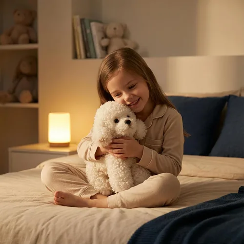Miniatura 5 de CU-MATE Juguetes de peluche para perros de 12 pulgadas, simulación, realista y realista, suave, juguetes de peluche hechos a mano, regalo para niños