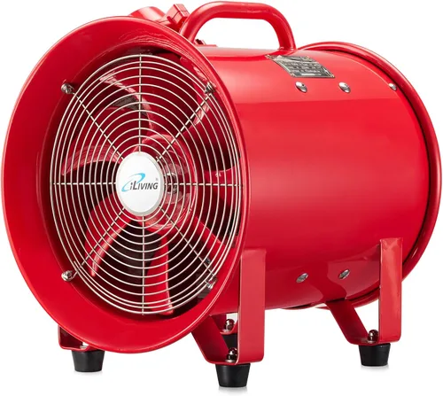 Miniatura 8 de iLiving - ILG8EF20EX - Soplador de alta velocidad a prueba de explosiones, extractor de humos, extractor portátil y ventilador ventilador