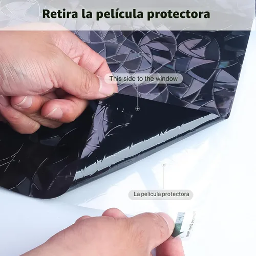 Miniatura 6 de Volcanics Película de Privacidad para Ventana con Bloqueo Total de Luz con Herramientas de Instalación, Cubierta Arcoíris para Ventana