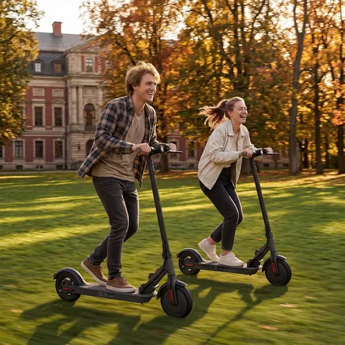 Miniatura 8 de Patinetes eléctricos – Scooter eléctrico para adultos, motor de 500 W, velocidad máxima de 18 MPH, neumáticos de 8.5 pulgadas, 21 millas, scooter