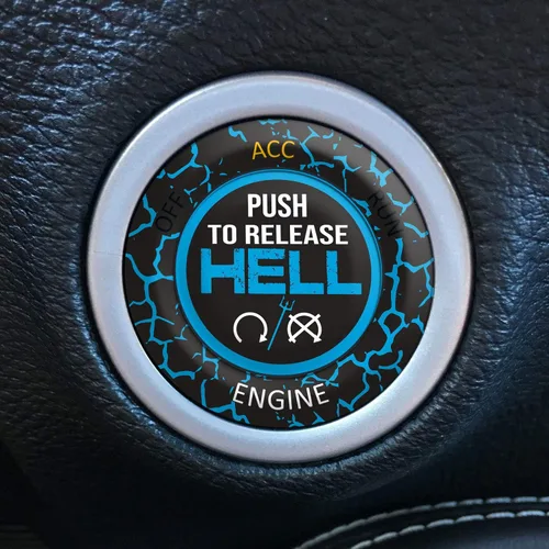 Miniatura 8 de TOOLEPIC Cubierta de botón de arranque para Dodge Challenger Charger Durango Accesorios 2015-2025 - Kit de interruptor de encendido y parada