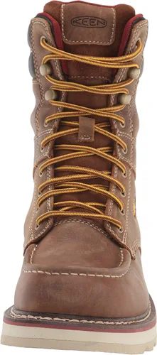Miniatura 2 de KEEN Utility Cincinnati - Botas de trabajo para mujer (8.0in), diseño de cuña, marrón, 11