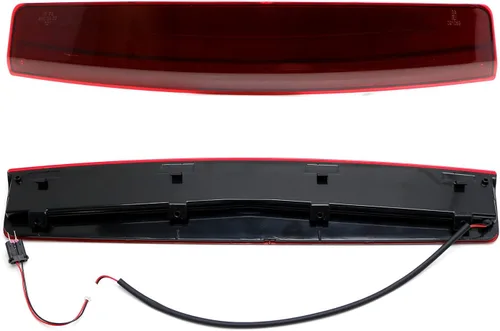 Miniatura 8 de iJDMTOY OEM-Spec Barra de Luz de Freno de Montaje Alto LED Completa de Lente Roja en la Parte Superior del Techo Trasero Compatible con Land Rover