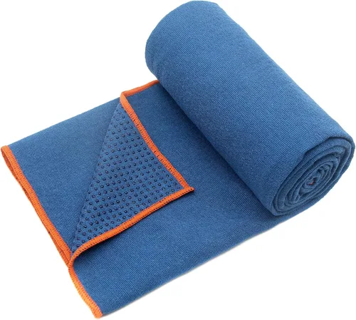 Miniatura 2 de Eunzel Paquete de 2 Toallas de Yoga Caliente con Punto de Agarre, Toalla de Tapete de Yoga Antideslizante Absorbente de Sudor para Yoga Caliente