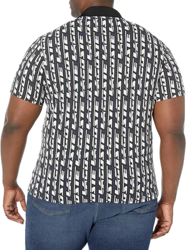 Miniatura 2 de Lacoste Contemporary Collection's - Polo de manga corta para hombre, ajuste regular, estampado gráfico