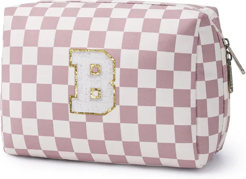 Miniatura 58 de Narwey Bolsa de maquillaje con inicial, regalos de graduación para adolescentes, niñas, niños y adolescentes, cosas de moda de 6 a 18 años, bolsa