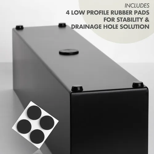 Miniatura 4 de Caja rectangular moderna de acero inoxidable para plantas