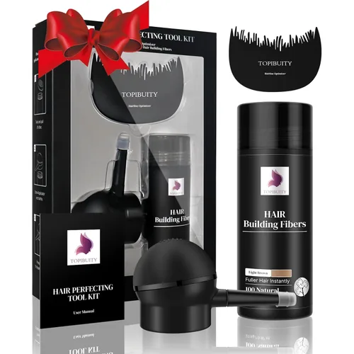 Miniatura 7 de Fibras capilares para adelgazar el cabello, aplicador de fibra 3 en 1, fibras de construcción de cabello de ocultación natural, spray de larga