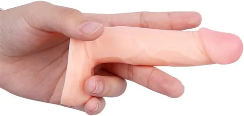 Consolador pequeño realista de 4 pulgadas, tapón anal para principiantes, consolador anal suave con eje curvado y bolas, juguete sexual para adultos