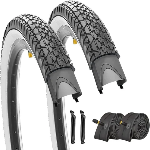 Paquete de 2 neumáticos y tubos de bicicleta Beach Cruiser de 24 pulgadas/26 x 2.125 pulgadas o sin tubos de 24 pulgadas/26 x 1.75 pulgadas/2.125