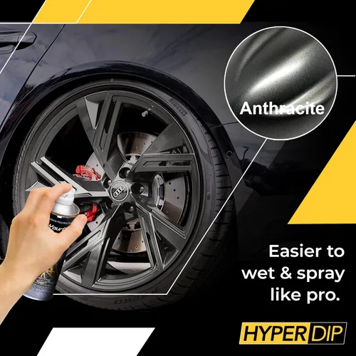 Miniatura 3 de DipYourCar HyperDip Pintura - lata de pintura en aerosol para automóviles con acabado de inmersión - Protección de pintura removible y desprendible