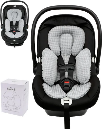 Miniatura 12 de KAKIBLIN Inserto de Asiento de Coche para Bebé, Soporte de Cabeza y Cuerpo para Asiento de Coche para Recién Nacido, Cojín de Asiento de Coche