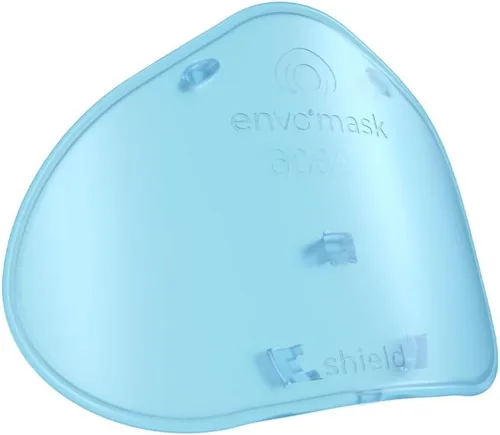 Shield, azul, compatible con respirador Envo Mask N95, barrera física protectora y ligera, cierre de clip, estándar, red de dormir (70003-01)