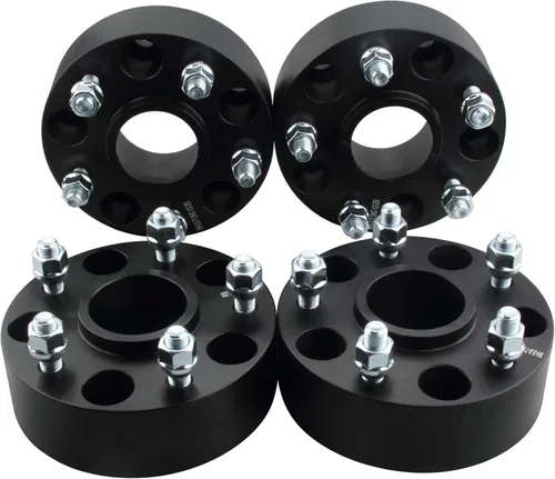 Miniatura 10 de 4 espaciadores de rueda forjados 5x100 Hubcentric de 1 pulgada M12x1.5 Studs 2.130 in Hub Compatible con Toyota 5 Lug para Camry 1983-1991