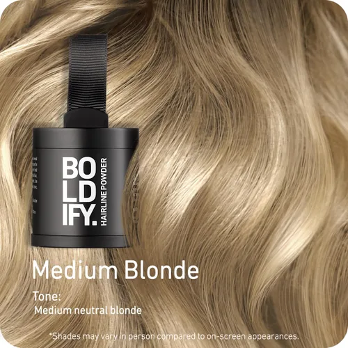 Miniatura 2 de BOLDIFY Polvo de línea capilar (GRANDE, 10g), color de cabello para retoque de raíces para cobertura de canas, polvo para el cabello que oculta