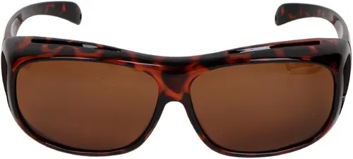 Miniatura 8 de Escudo solar polarizado que se ajusta sobre gafas de sol de conducción para hombres y mujeres Leopardo