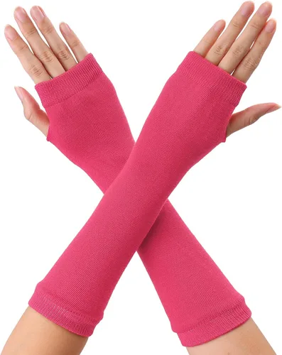Miniatura 7 de Allegra K Calentadores de brazo sin dedos unisex de moda clásica