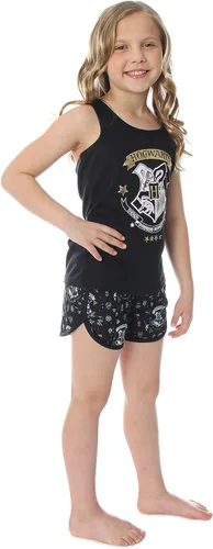 Miniatura 2 de Harry Potter Hogwarts House Crest Racerback - Conjunto de pijama para niña grande
