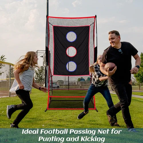 Miniatura 7 de 3x6FT Football Net with Throwing Target Strike Zone for Kicking Punting and QB Accuracy Training Portable Football Practice Equipment with Steel